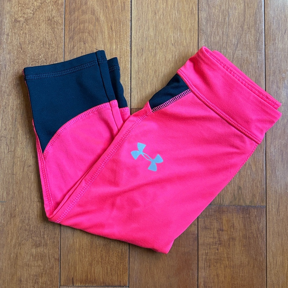 Girls Under Armour Crop Leggings